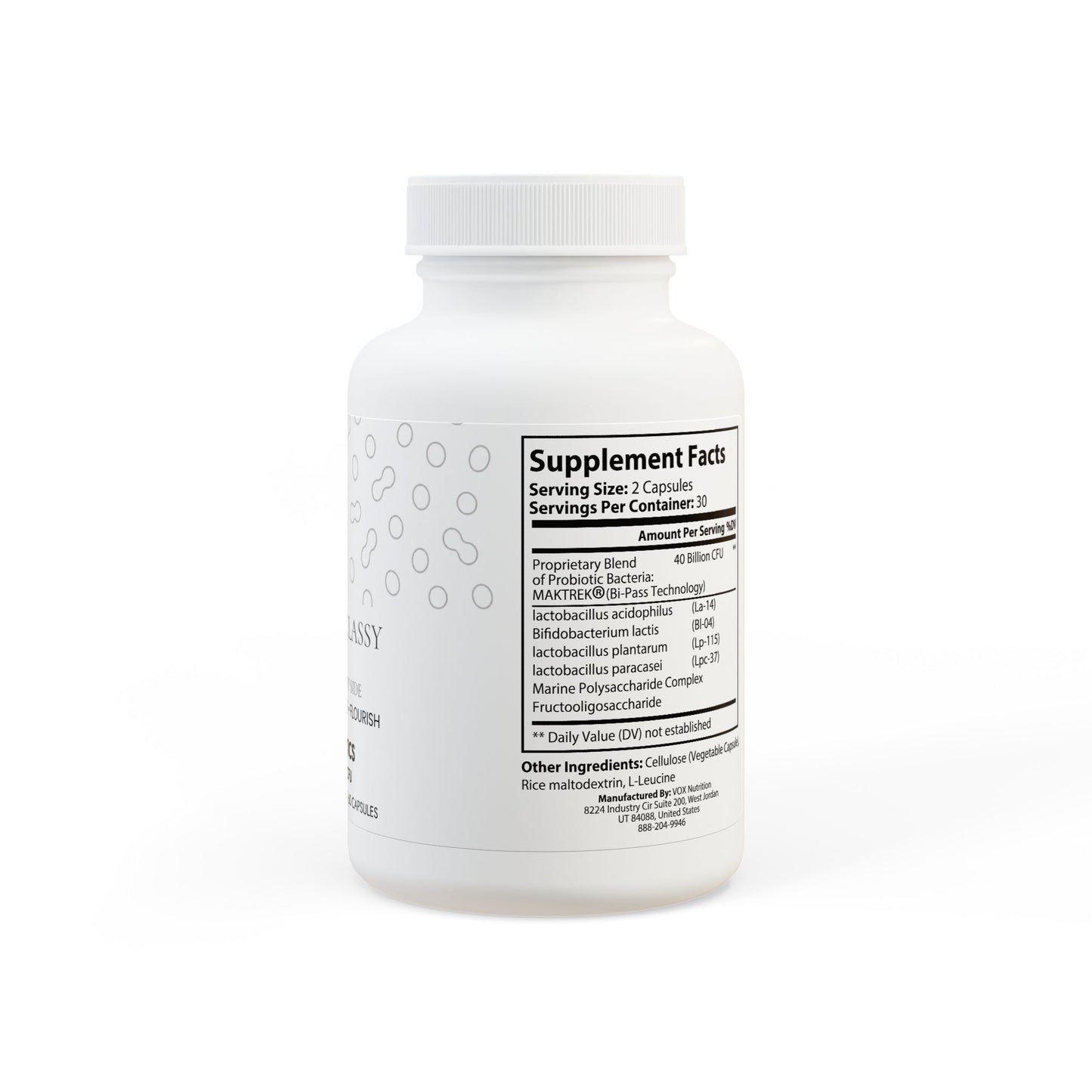 Probiotics 40 Billion CFU | Salud Digestiva e Inmunidad – 60 Cápsulas